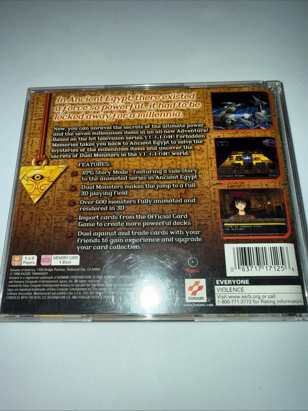 Sony PlayStation Yu-Gi-Oh! Duel Monsters - Yellow, Blue, Black